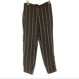 BEBE,Blk& white striped dress pants, women’s,Sz 0‎